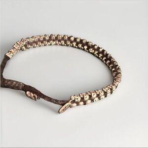 M Cohen Silver Oxidized Skull Bracelet (unisex)